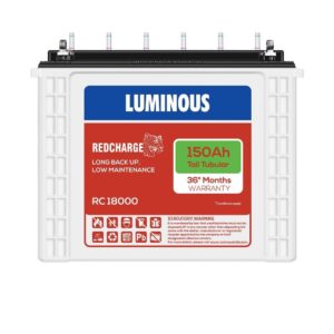 luminous red150 ah tall tubular battery